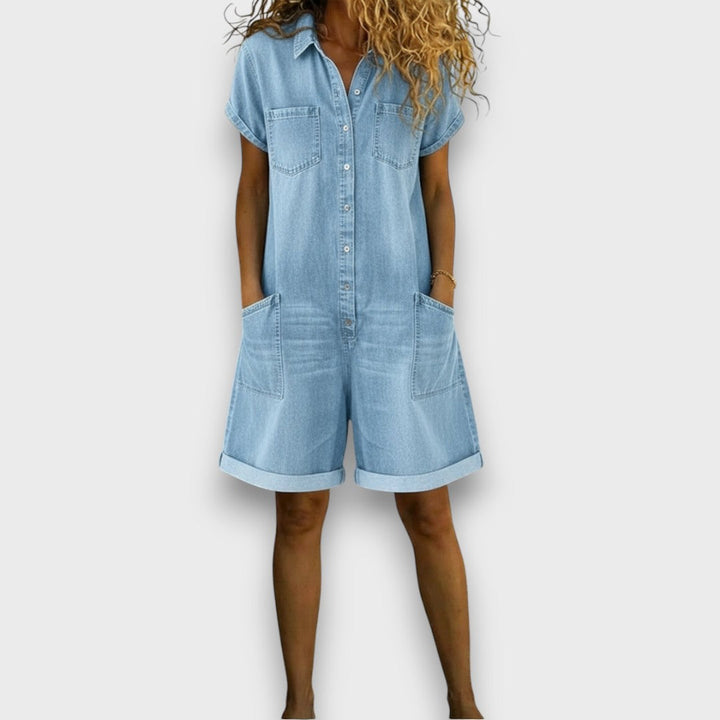Jasmine Vintage Short Overalls