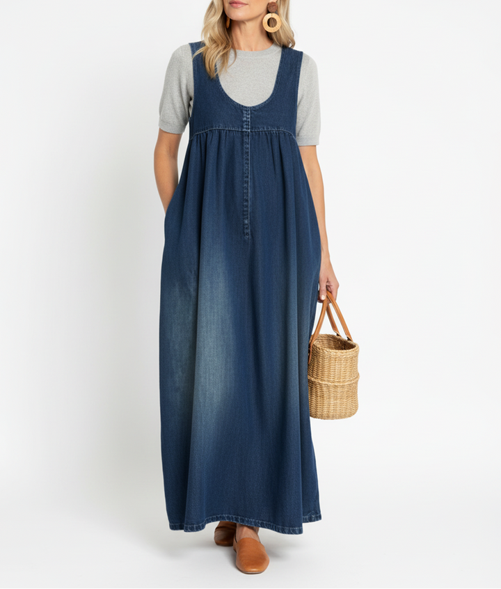 Kendra Denim Maxi Dress