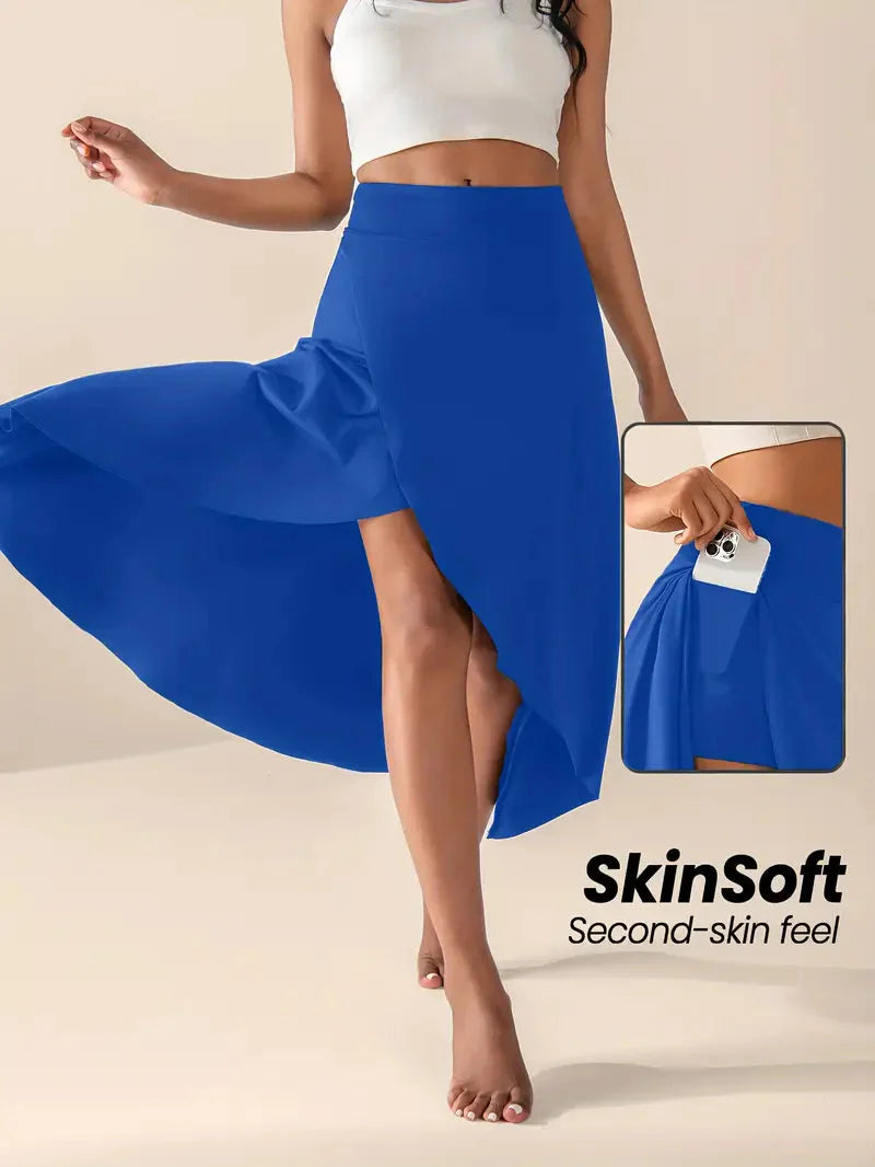 Brit & Boho™ I June High-Waisted Split Skort with Pockets Brit & Boho | Fashion & Boutique