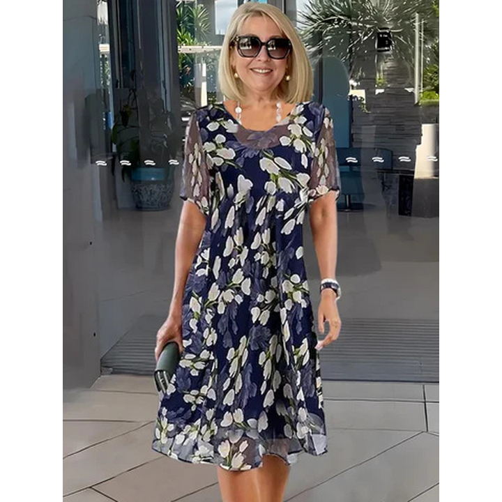 Floral A-Line Party Dress