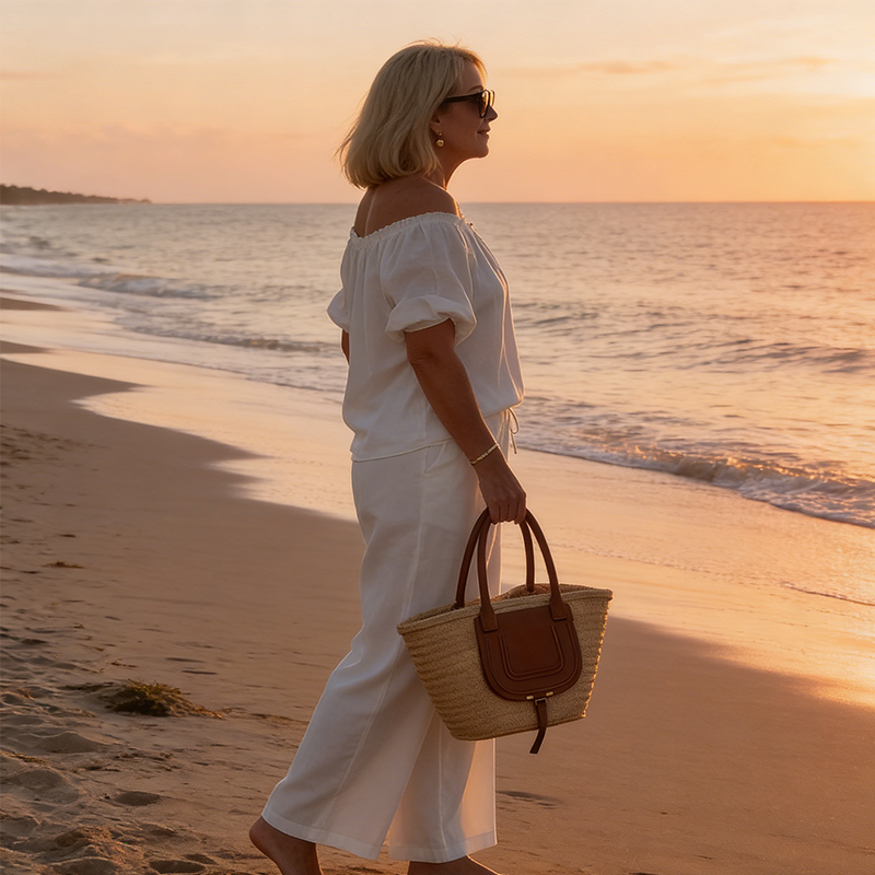 Women's Drawstring Top & Pants 2-Piece Set – Relaxed Fit, Comfortable & Perfect for Lounging or Everyday Style 🌸