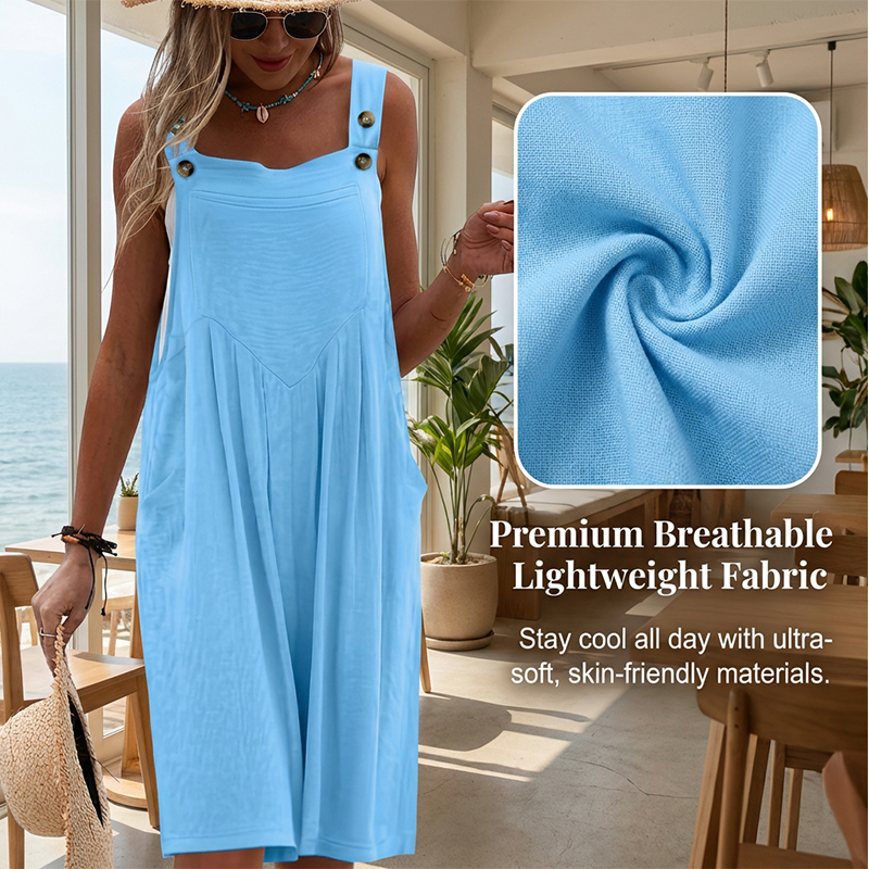 Sleeveless Wide-Leg Jumpsuit For Summer Breezes