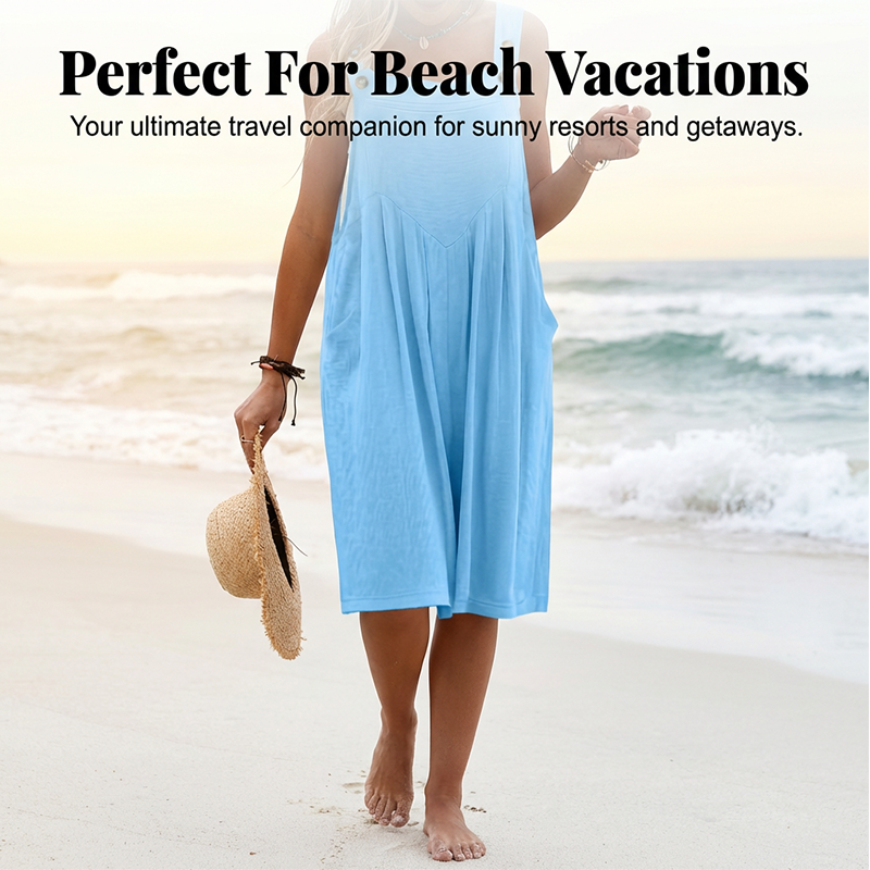 Sleeveless Wide-Leg Jumpsuit For Summer Breezes