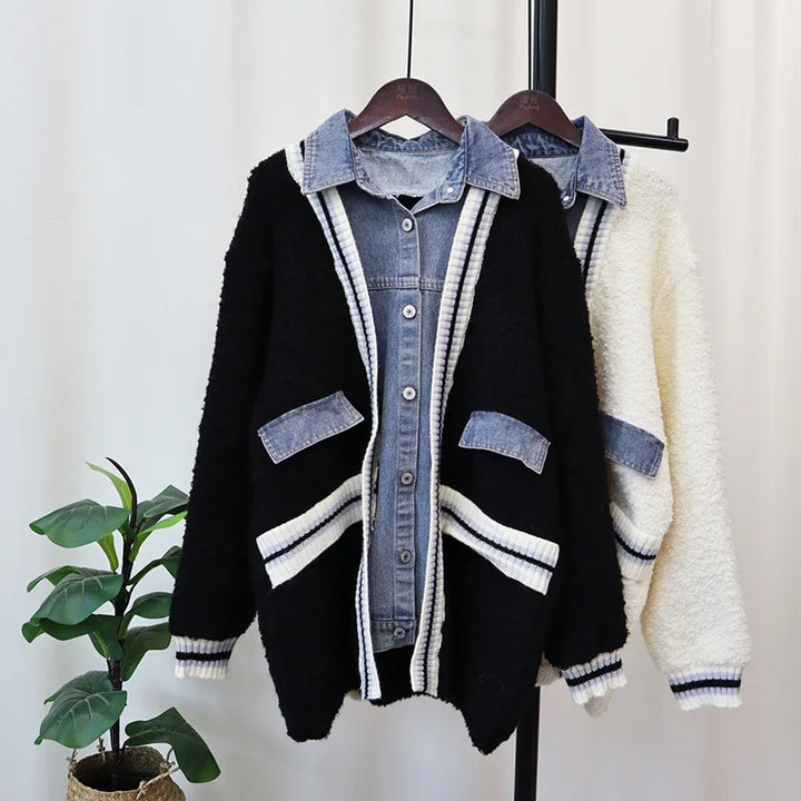 Brit & Boho™ | Amira Denim Patchwork Cardigan - Brit & Boho | Fashion & Boutique